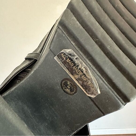 Demonia Black Vintage Y2k Goth Vegan Leather Platform Pirate Lugged Ankle Boots - Picture 10 of 10